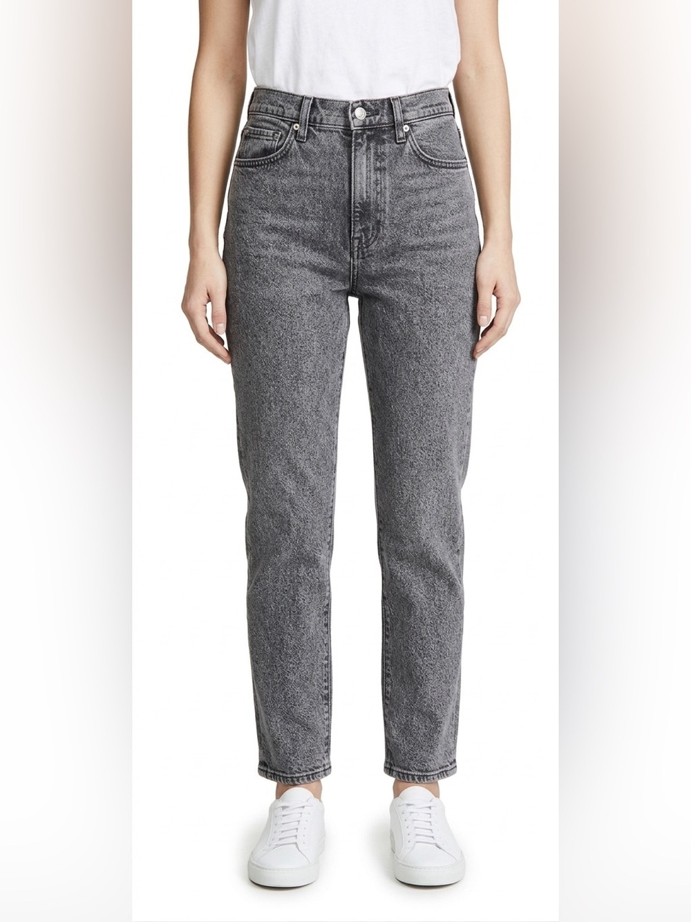 Madewell The Perfect Vintage Jean Size 25 Charcol High Rise Stretch Denim